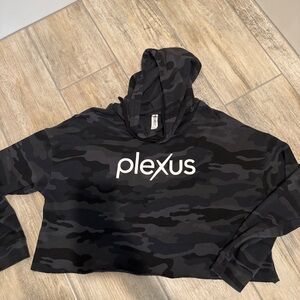 Print Camouflage Hoodie with Logo Crop size Large